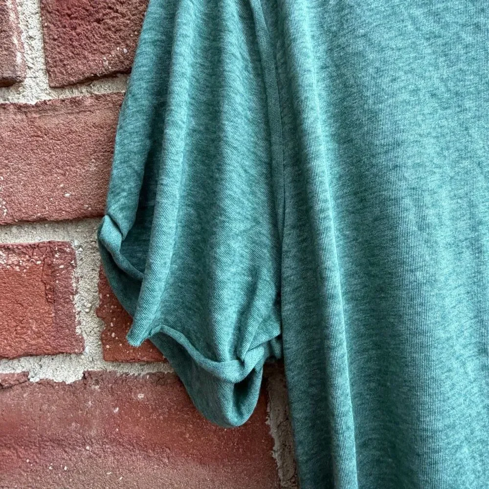 Free People X We The Free Vella Pocket Oversized Tee shirt green M NEW